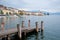 View of the town of salo from the jetty of the port