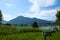 View from the town of Tegernsee to the St. Laurentius Church in Rottach-Egern