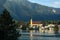 View from the town of Tegernsee to the St. Laurentius Church in Rottach-Egern