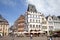 View at tradiontal houses at Hauptmarkt, Trier Germany