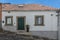 View at the traditional house facade on Braganca city downtown, with classic buildings, portuguese vernacular architecture