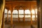 View from the traditional houseboat on Dal lake in Srinagar