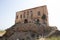 View of a traditional Lebanese house among the Roman ruins of Byblos. Byblos, Lebanon