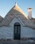 View of traditional trullo house in Alberobello in the Itria Valley, Puglia Italy