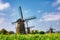 View of traditional windmills in Kinderdijk, The Netherlands