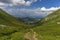 View from a trail Belianske Tatry Mountains Slovakia