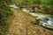 View of Trail, Bridge and Creek at Roaring Run Recreational Area