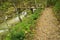 View of Trail, Bridge and Creek at Roaring Run Recreational Area