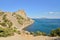 The view of the trail Golitsyn high Cape. New World. Crimea