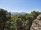 A View from the Trail to El Santo Peak at Pizarra, on a hot April afternoon looking over the wide Valley to the Mountains beyond.