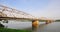 View of Trang Tien bridge and Huong river in Hue, Vietnam