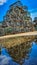 View of traps for catching crabs and lobsters and reflection on the water