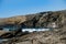 View of Trebarwith Strand in Cornwall, England