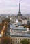 View from the Triomphe arc in Paris.