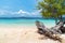 View of tropical beach on the Banana island, Busuanga, Palawan