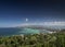 View of tropical boracay island landscape and coast in philippines