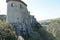 View on The Trsat Castle in Rijeka from opposite hill. It lies at the exact spot of an ancient Illyrian and Roman fortress