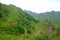 View at Tsashkibuli mountain pass in Caucasus Mountains on a hiking trail leading to Silver lakes in Georgia