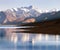 View of Tso Moriri Lake with Great Himalayan Range