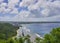 View of Tumon Bay from the Lover`s Point at Guam, USA