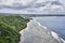 View of Tumon Bay from the Lover`s Point at Guam, USA