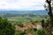 View of Tuscany seen from Volterra