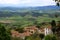 View of Tuscany seen from Volterra