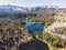 View of Twin Lakes, Lake George, the southeastern slope of Mammoth Mountain, Mono County, eastern California, eastern Sierra