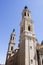 View of two towers of El Pilar, Zaragoza`s cathedral