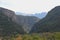 View of Tymfi Mountain and Vikos gorge Zagoria Epirus