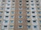 View of a typical british council built high rise concrete apartment block typical of public housing in the uk