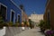 View of a typical colorful houses in the street of Linosa, Sicily. Italy