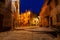 View of typical istrian alley in Valle - Bale, Croatia