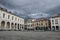View of typical Italian square, Piazza dei Signori in Padua, Padova, Italy.