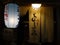 View of a typical Japanese entrance porch of an restaurant in Kyoto