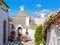 View of typical Trulli house in Alberobello, Apulia, Italy