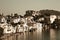 View on Udaipur from the lake Pichola