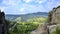 View of Ukrainian mountains and forests.