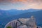 View from Ulsanbawi rock peak on sunset. Seoraksan National Park, South Corea