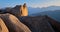 View from Ulsanbawi rock peak on sunset. Seoraksan National Park, South Corea