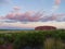 View of Uluru from the sunset viewing area