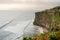 View of Uluwatu temple of top of the cliff, in Uluwatu, Bali, Indonesia, ocean landscape