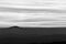 View of Umbria valley at dusk with layers of hills and mountains in the middle of mist