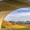 View from under the arched bridge in Oquirrh Lake