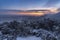 view from under the hostel silesian house, karkonosze, sudety mountains