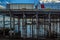 A view underneath the longest pleasure pier in the world at Southend-on-Sea, UK