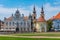 View of the union square in romanian city Timisoara