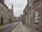 The view up Church street from the High Street in Brechin, Angus, Scotland, with its traditional terraced Houses.