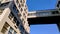 View up of State Industry Building or Gosprom built in Construction Art over blue sky