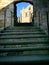 view up steps to Ripon Cathedral